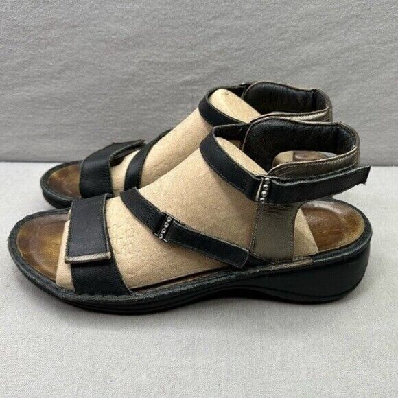 Naot Black and Cream Sandals - Picture 3 of 8